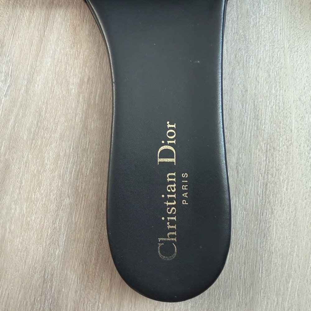 Dior Black and Beige Christian Dior Slide Sandals - Picture 4 of 11
